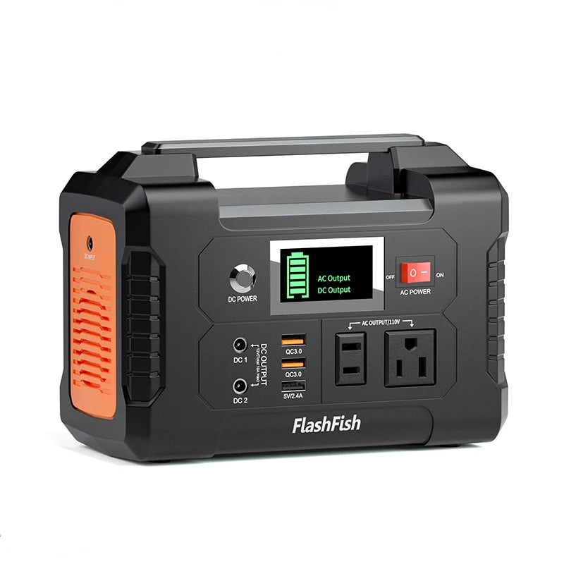 FlashFish 200W Portable Solar Power Station (40,800mAh, Emergency Backup Generator)