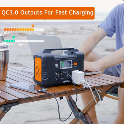 E200 Portable Power Station 200W Solar Generator 151WH Battery AC DC Outdoor Camera Drone Power Supply Solar Charge