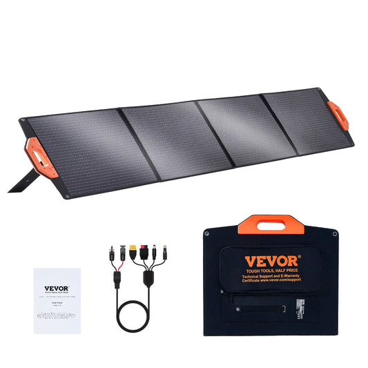 Portable Monocrystalline Solar Panel Foldable ETFE Charger Efficiency Panel Waterproof for Power Station Camping Hiking