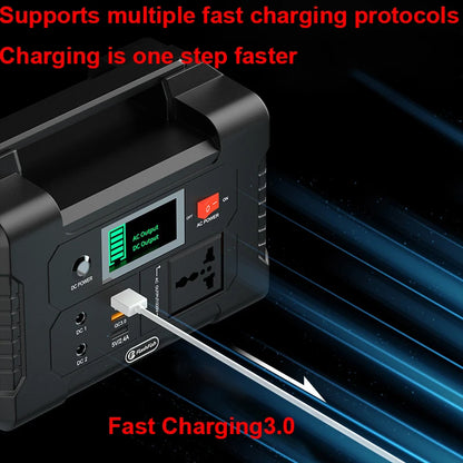 FlashFish 200W Portable Solar Power Station (40,800mAh, Emergency Backup Generator)