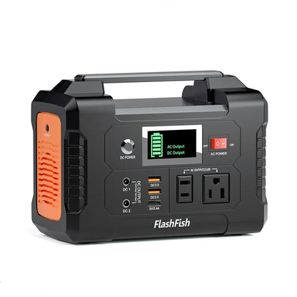 FlashFish 200W Portable Solar Power Station (40,800mAh, Emergency Backup Generator)
